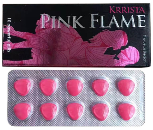 印度代购凯瑞红色火焰双效片(超级巅峰希爱力)Krrista Pink Flame 50+100mg